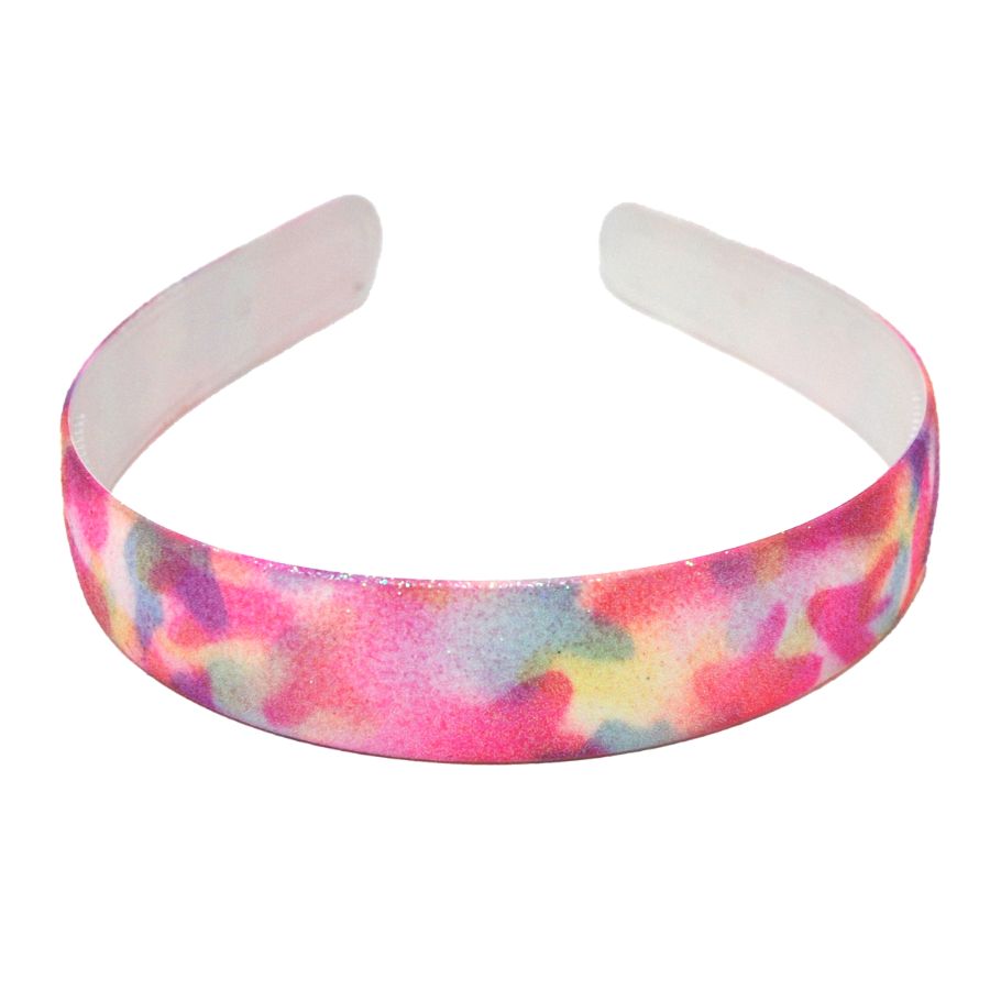 PINK POPPY RAINBOW SPLASH GLITTER HEADBAND - Toyworld Frankston