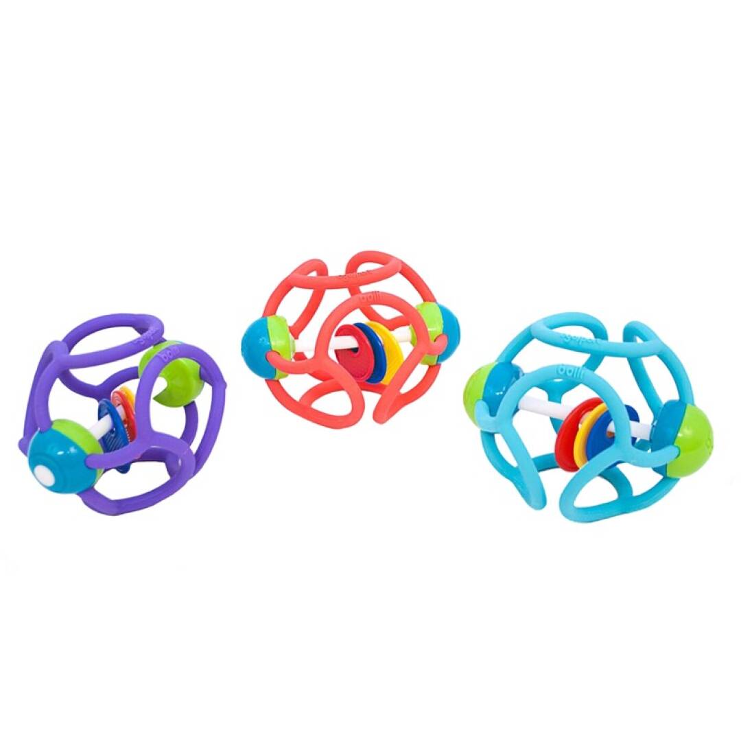 OGOBOLLI SQUISHY RATTLE BALL - Toyworld Frankston
