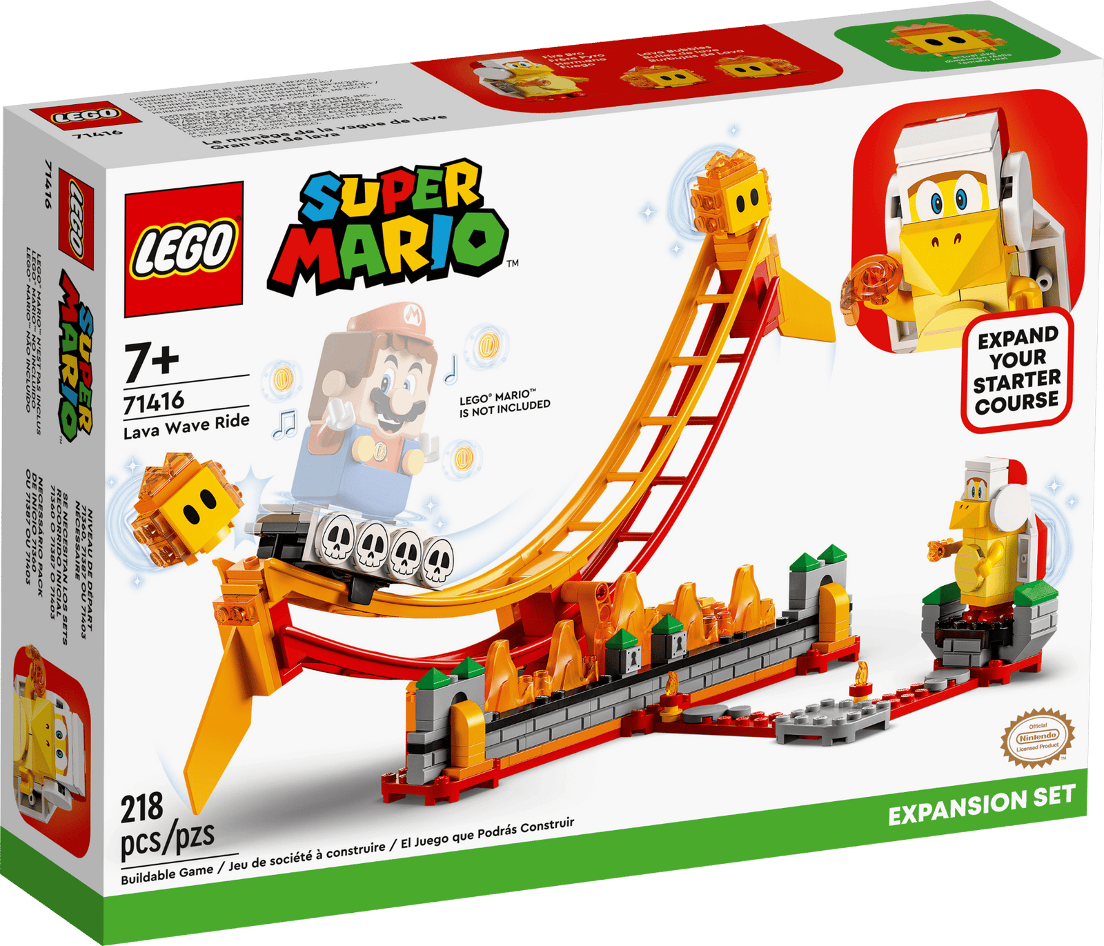 LEGO 71416 SUPER MARIO LAVA WAVE RIDE EXPANSION SET - Toyworld Frankston