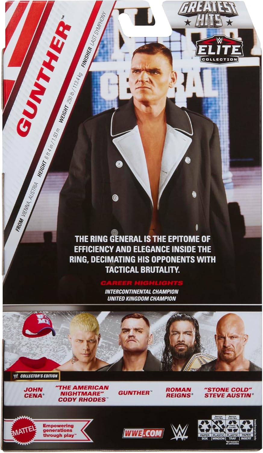 WWE ELITE FIGURE GREATEST HITS - GUNTHER - Toyworld Frankston