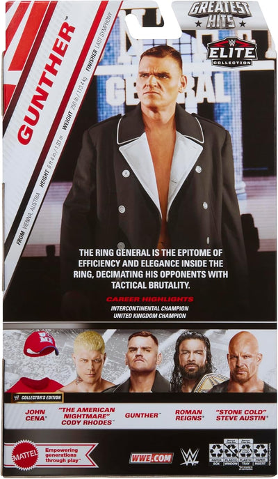 WWE ELITE FIGURE GREATEST HITS - GUNTHER - Toyworld Frankston