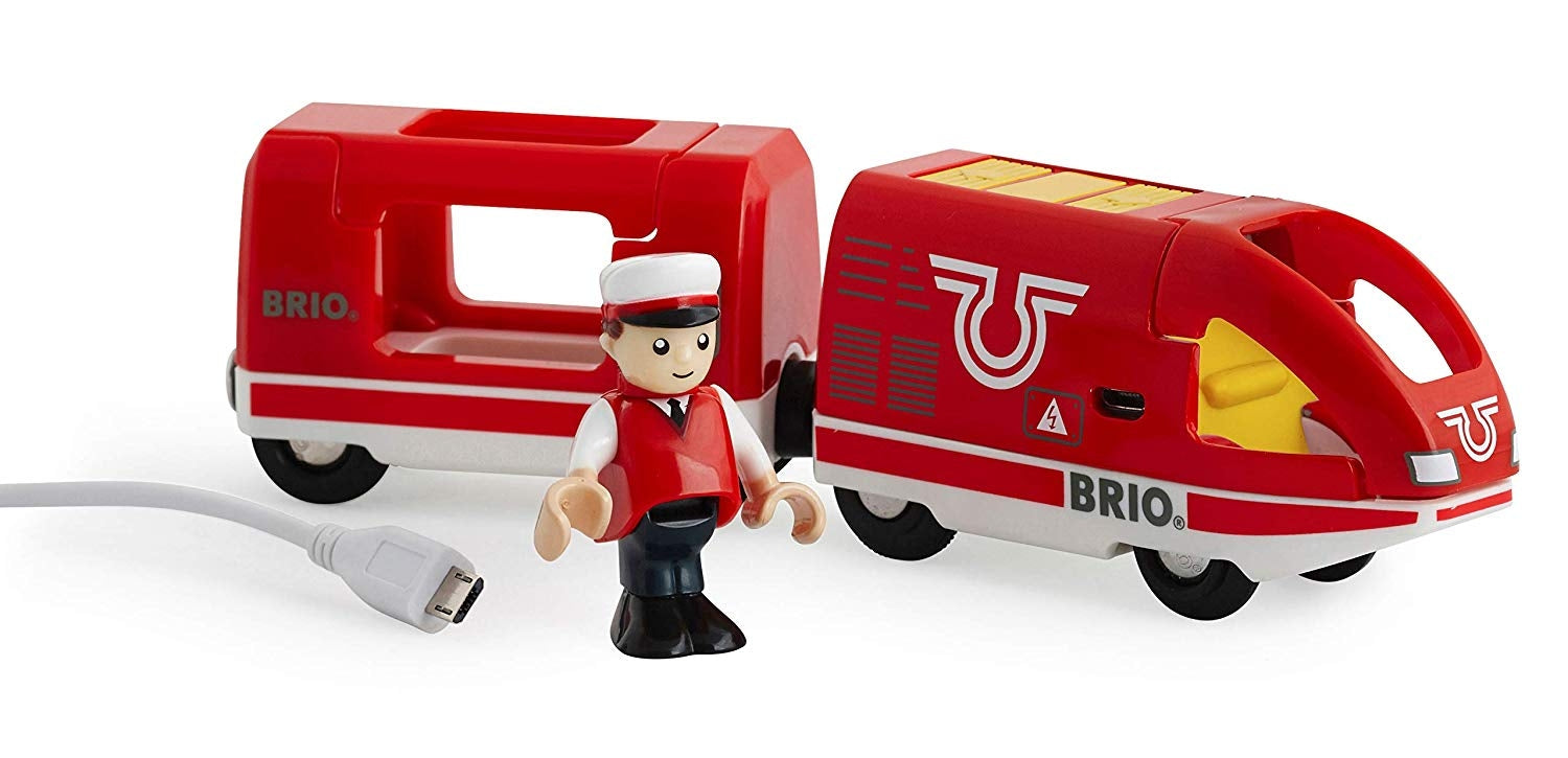 BRIO TRAIN - TRAVEL RECHARGEABLE TRAIN - 4 PIECES - Toyworld Frankston