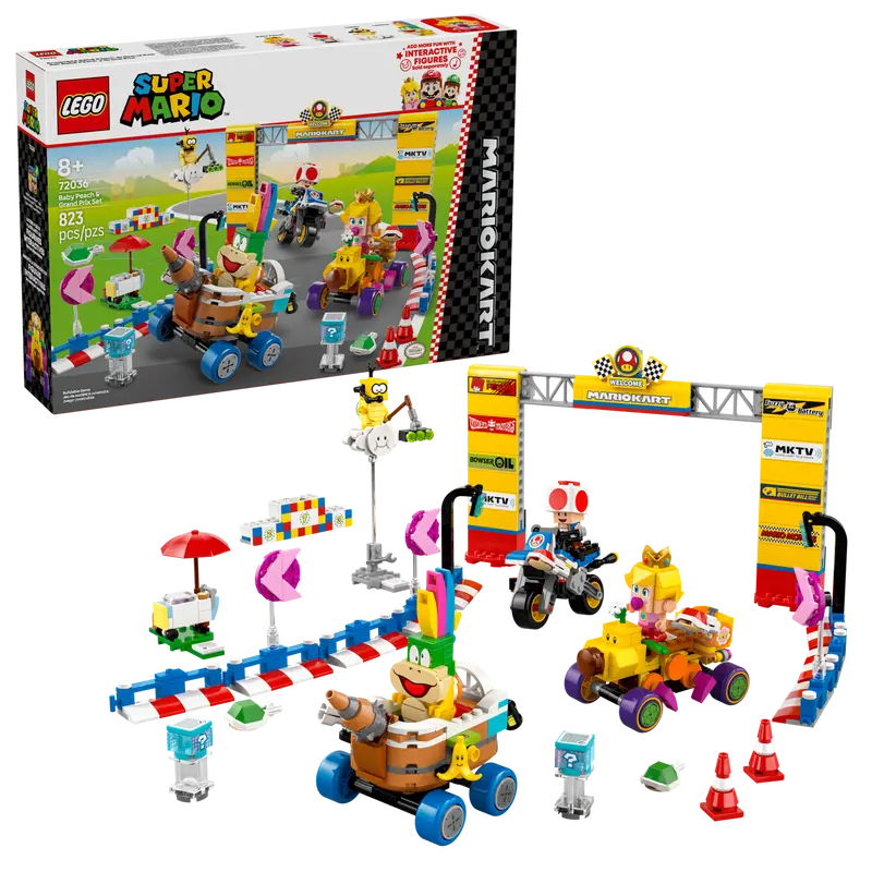 LEGO 72036 SUPER MARIO MARIO KART – BABY PEACH & GRAND PRIX SET - Toyworld Frankston