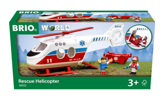 BRIO RESCUE HELICOPTER 4 PIECES - Toyworld Frankston