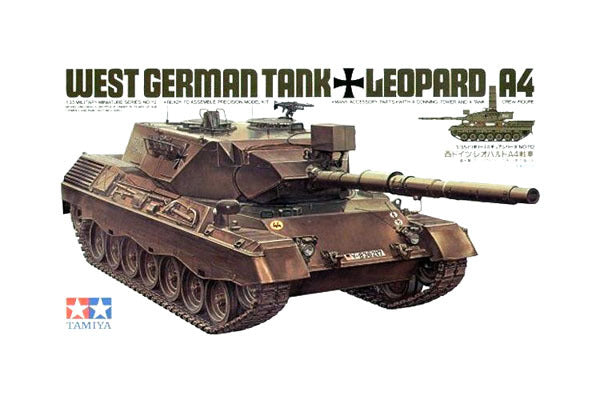 TAMIYA - 1:35 SCALE - WEST GERMAN TANK LEOPARD A4 - Toyworld Frankston