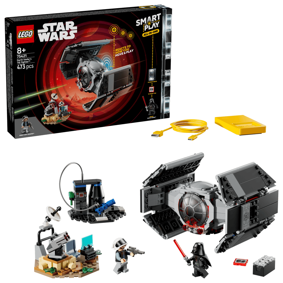 LEGO 75421 STAR WARS SMART PLAY - DARTH VADER'S TIE FIGHTER - Toyworld Frankston