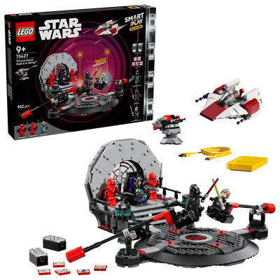 LEGO 75427 STAR WARS SMART PLAY - THRONE ROOM DUEL AND A-WING - Toyworld Frankston