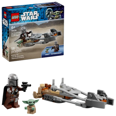 LEGO 75436 STAR WARS - THE MANDALORAIN AND GROGU SPEEDER BIKE