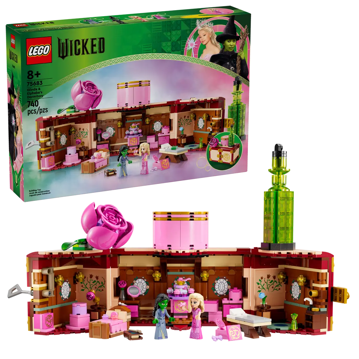 LEGO 75683 WICKED - GLINDA & ELPHABA'S DORMITORY - Toyworld Frankston