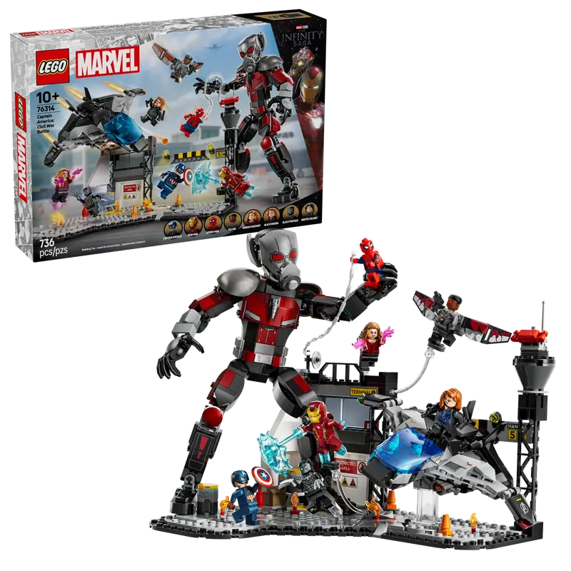 LEGO MARVEL 76314 CAPTAIN AMERICA CIVIL WAR ACTION BATTLE - Toyworld Frankston