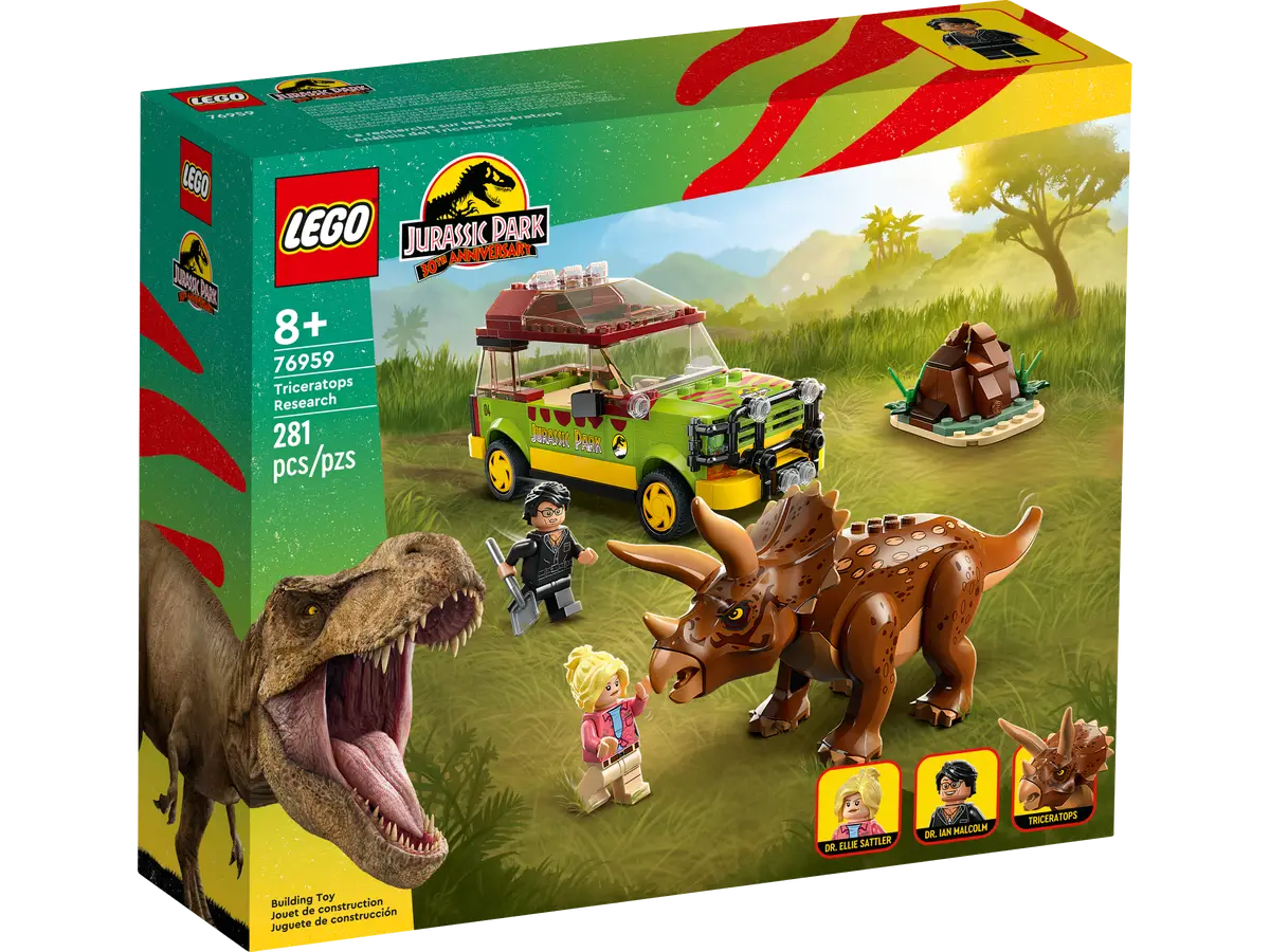 LEGO JURASSIC PARK 76959 TRICERATOPS RESEARCH - Toyworld Frankston