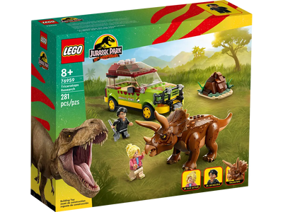 LEGO JURASSIC PARK 76959 TRICERATOPS RESEARCH - Toyworld Frankston