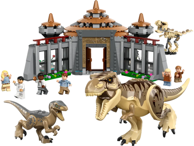 LEGO 76961 JURASSIC WORLD - VISITOR CENTER - T REX AND RAPTOR ATTACK - Toyworld Frankston