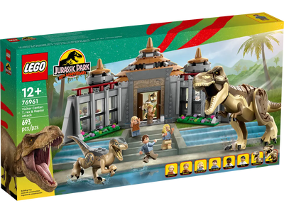 LEGO 76961 JURASSIC WORLD - VISITOR CENTER - T REX AND RAPTOR ATTACK - Toyworld Frankston