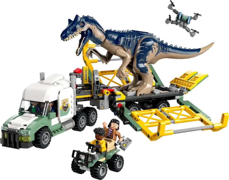 LEGO 76966 - DINOSAUR MISSIONS-ALLOSAURUS TRANSPORT TRUCK - Toyworld Frankston