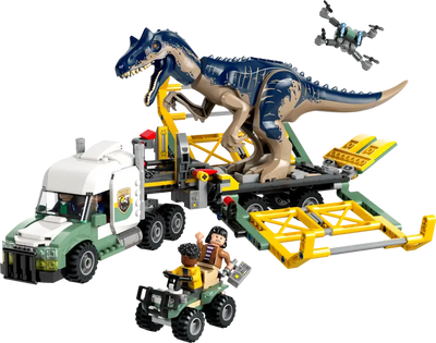 LEGO 76966 - DINOSAUR MISSIONS-ALLOSAURUS TRANSPORT TRUCK - Toyworld Frankston