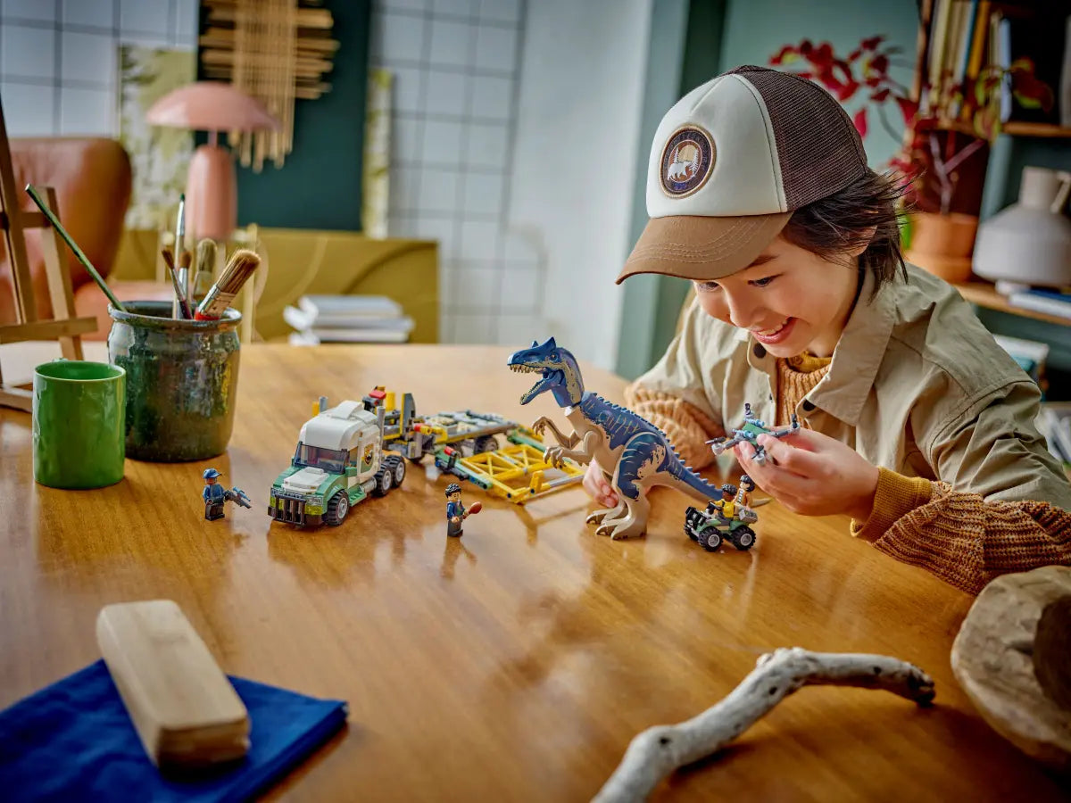 LEGO 76966 - DINOSAUR MISSIONS-ALLOSAURUS TRANSPORT TRUCK - Toyworld Frankston