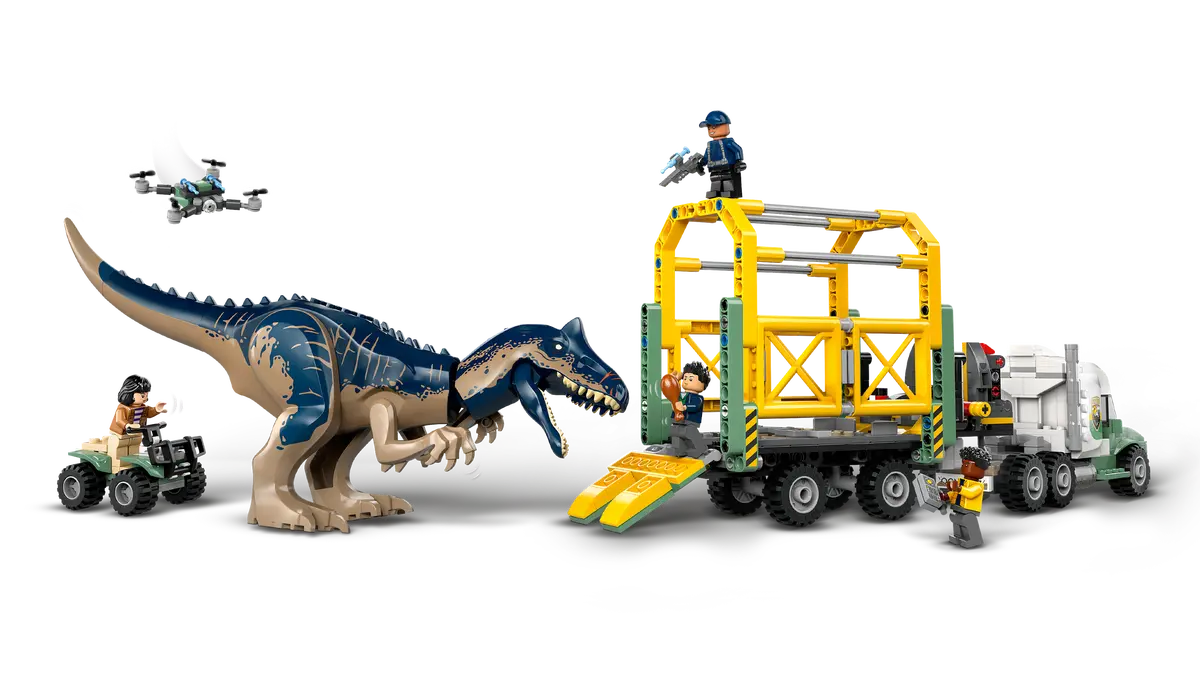 LEGO 76966 - DINOSAUR MISSIONS-ALLOSAURUS TRANSPORT TRUCK - Toyworld Frankston