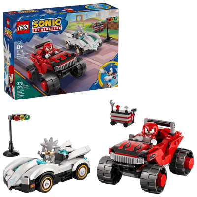 LEGO 77118 SONIC THE HEDGEHOG - SILVER'S CAR VS KNUCKLES MONSTER TRUCK - Toyworld Frankston