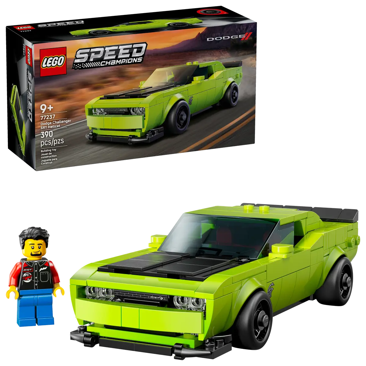 LEGO 77237 - DODGE CHALLENGER SRT HELLCAT SPORTS CAR - Toyworld Frankston