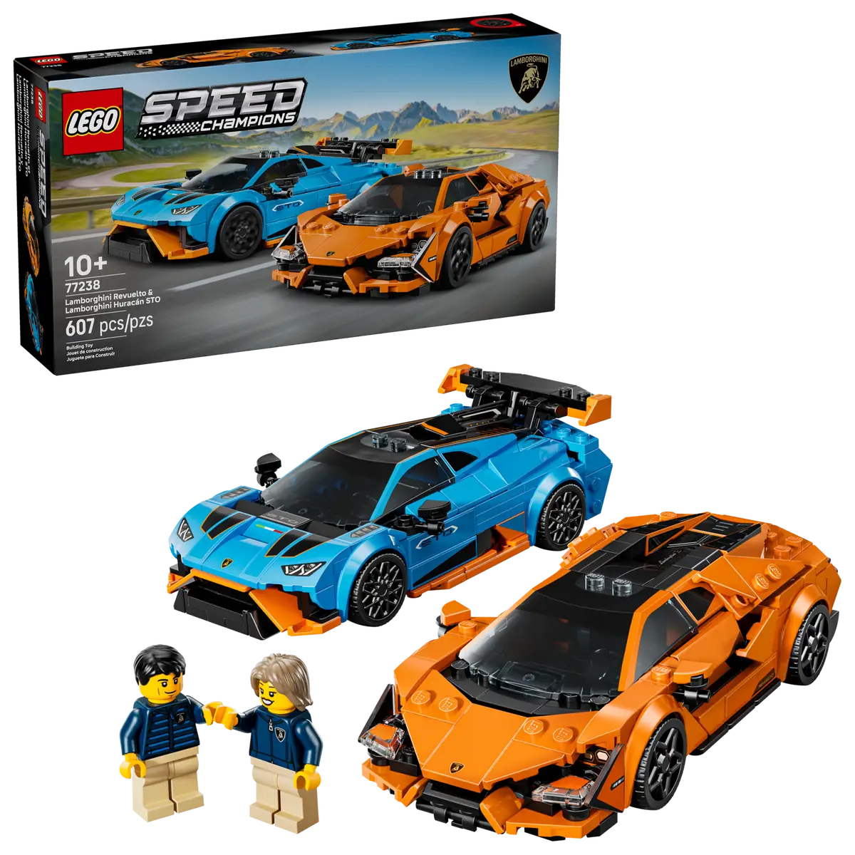 LEGO 77238 - LAMBORGINI REVUELTO AND HURACAN STO SPEED CHAMPIONS