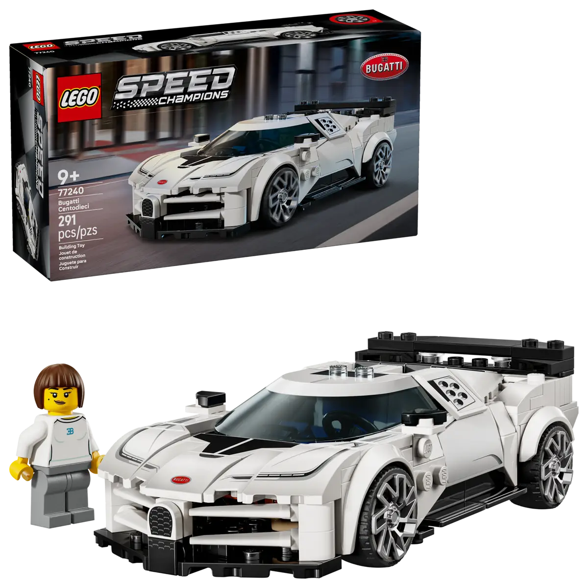 LEGO 77240 - BUGATTI CENTODIECI HYPER SPORTS CAR - Toyworld Frankston