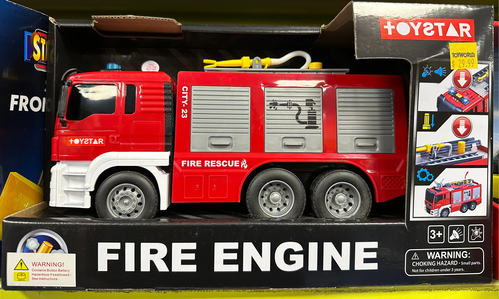 TOYSTAR FIRE ENGINE LIGHT AND SOUND - Toyworld Frankston