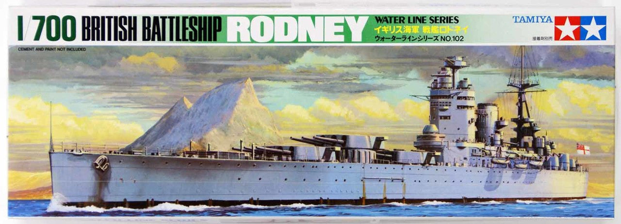 TAMIYA 1/700 WATER LINE SERIES BRITISH BATTLESHIP RODNEY - Toyworld Frankston