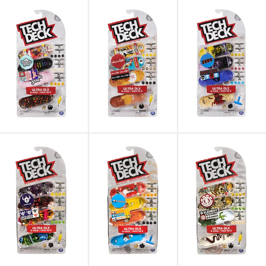 TECH DECK ULTRA DLX 4 - PACK - PLAN B - Toyworld Frankston