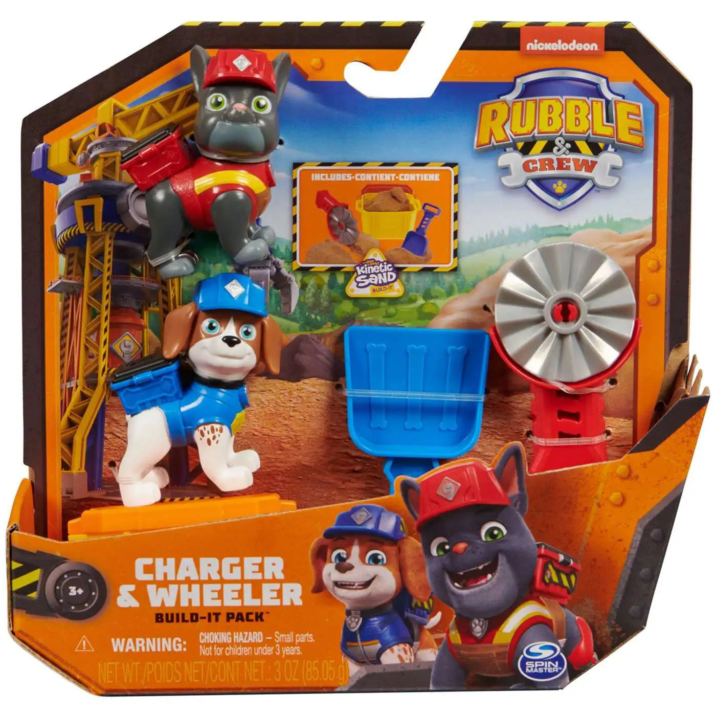 RUBBLE & CREW - CHARGER AND WHEELER BUILD-IT TWO PACK - Toyworld Frankston