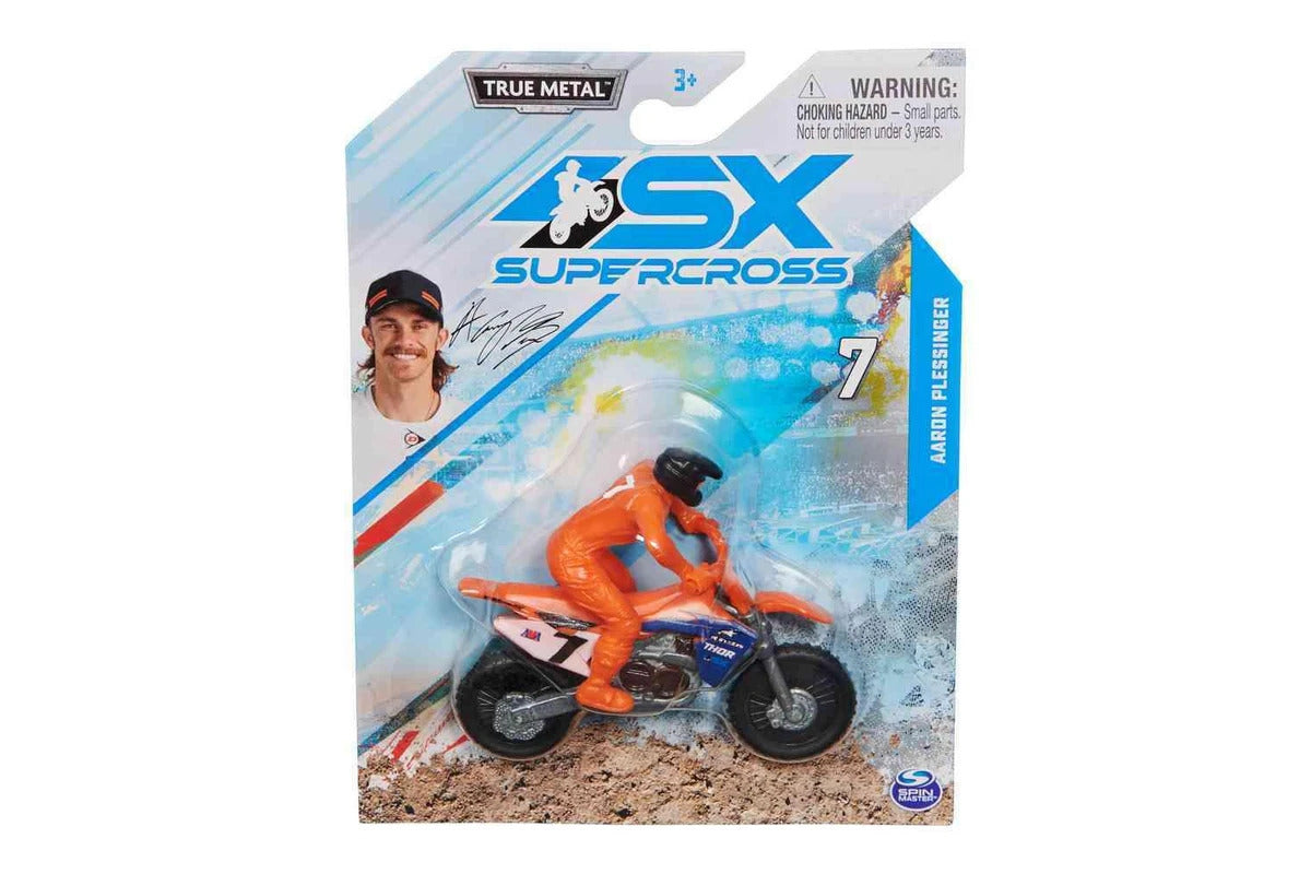 SUPERCROSS 1:24 DIE CAST MOTORCYCLE - AARON PLESSINGER 7 - Toyworld Frankston