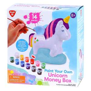 PLAYGO PAINT YOUR OWN UNICORN MONEYBOX