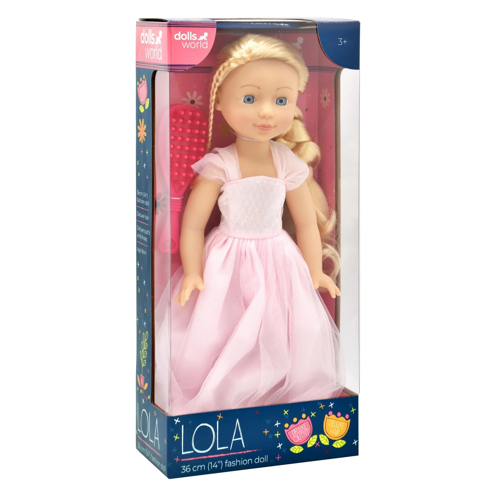 DOLLS WORLD BLONDE LOLA 36CM FASHION DOLL - Toyworld Frankston