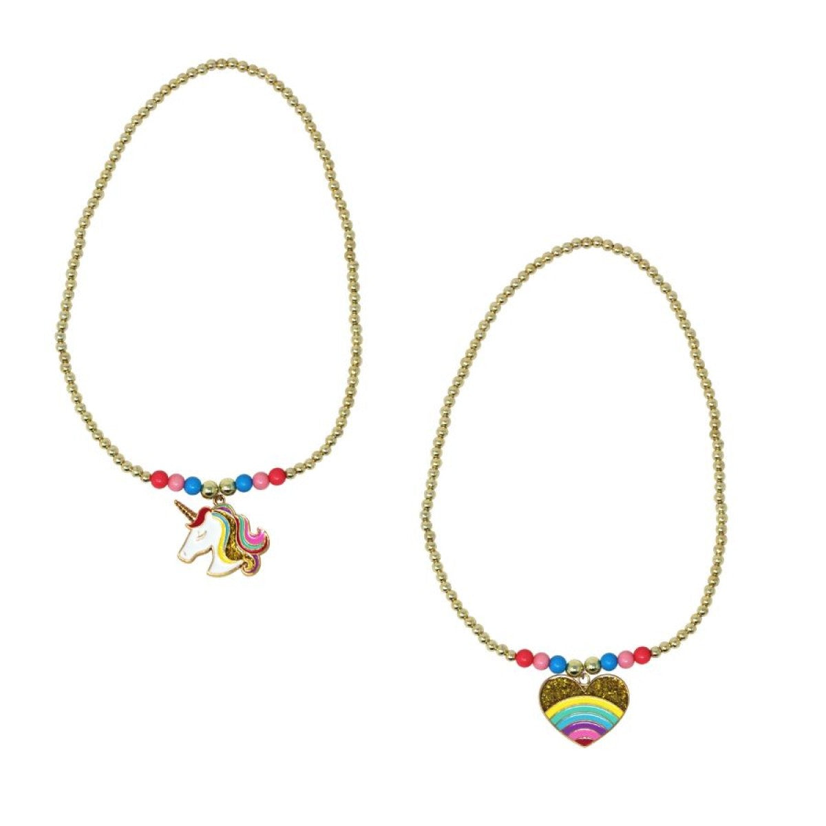 RAINBOWS & UNICORNS BEADED NECKLACE - Toyworld Frankston