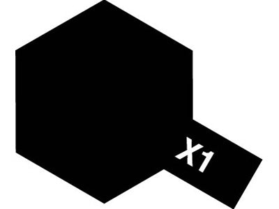 TAMIYA ACRYLIC PAINT MINI X-1 BLACK