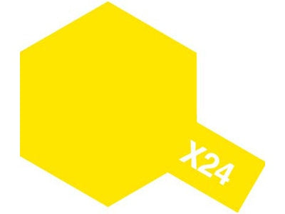 TAMIYA ACRYLIC PAINT MINI X-24 CLEAR YELLOW