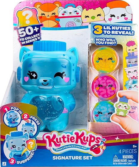 KUTIE KUPS - BLUE ROBOT CAT 3 PACK SIGNATURE SET - Toyworld Frankston