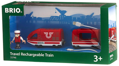 BRIO TRAIN - TRAVEL RECHARGEABLE TRAIN - 4 PIECES - Toyworld Frankston