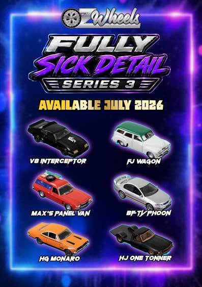 OZ WHEELS 1:64 FULLY SICK DETAIL SERIES 3 - SET OF 6