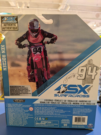SUPERCROSS 1:10 DIE CAST COLLECTOR MOTORCYCLE - 94 KEN ROCZEN
