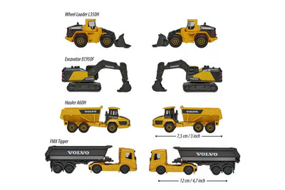 MAJORETTE VOLVO CONSTRUCTION 4PCS GIFT PACK