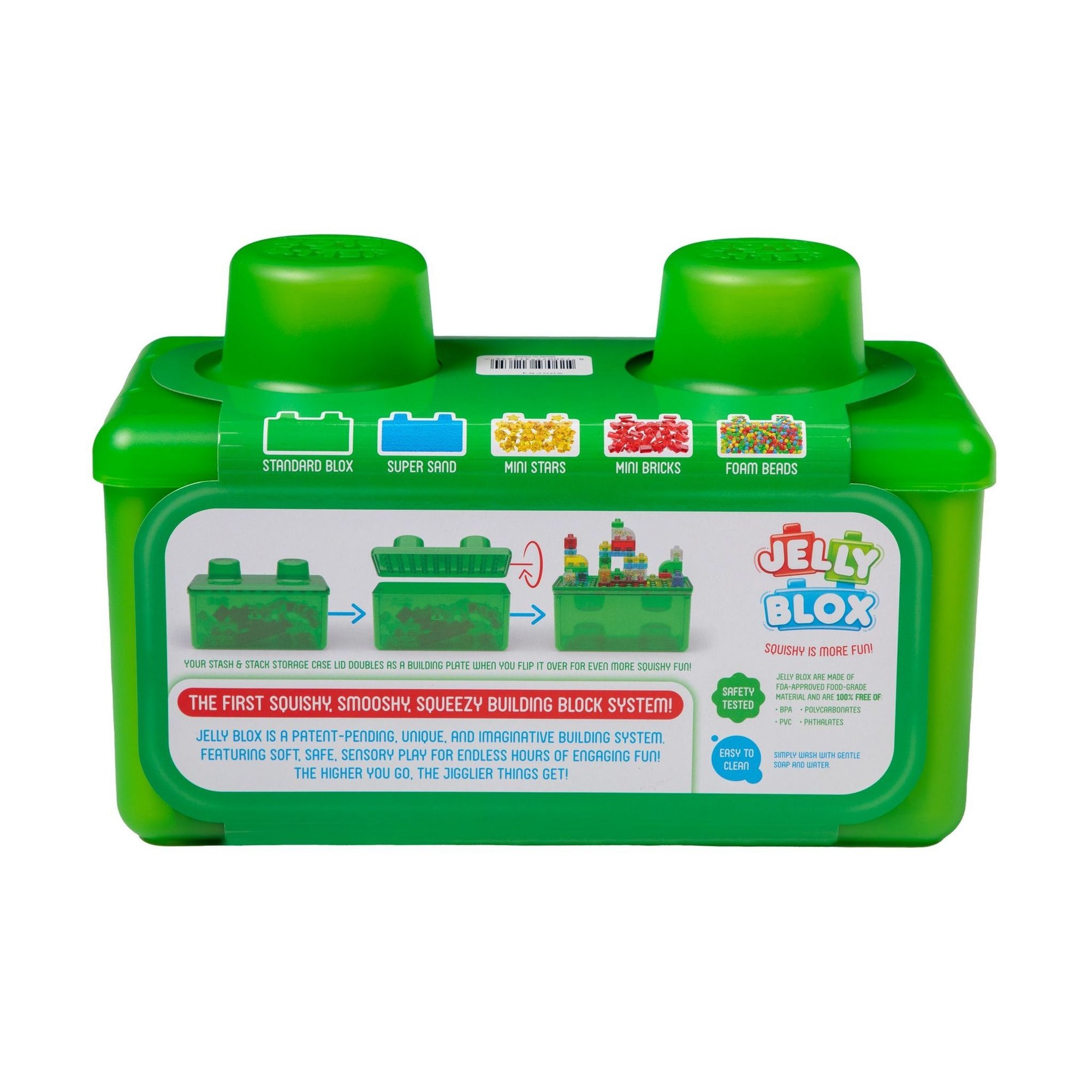 JELLY BLOX - STASH AND STACK 2 IN 1 STORAGE CASE - Toyworld Frankston