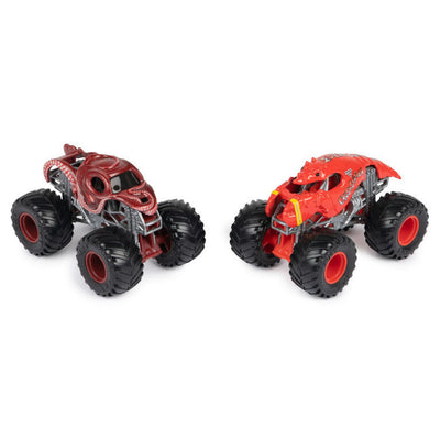 MONSTER JAM - 1:64 DIECAST TRUCKS 2PK - OCTON8ER V CRUSHSTATION - Toyworld Frankston