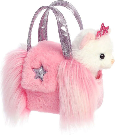 FANCY PALS CAT FRILL BAG PINK WITH STAR - Toyworld Frankston