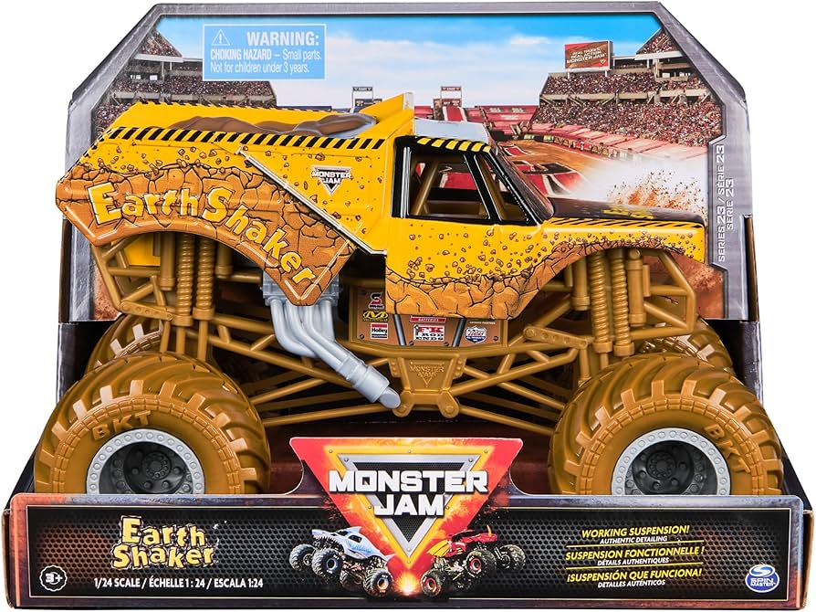 MONSTER JAM 1:24 DIE CAST TRUCK - EARTH SHAKER - Toyworld Frankston