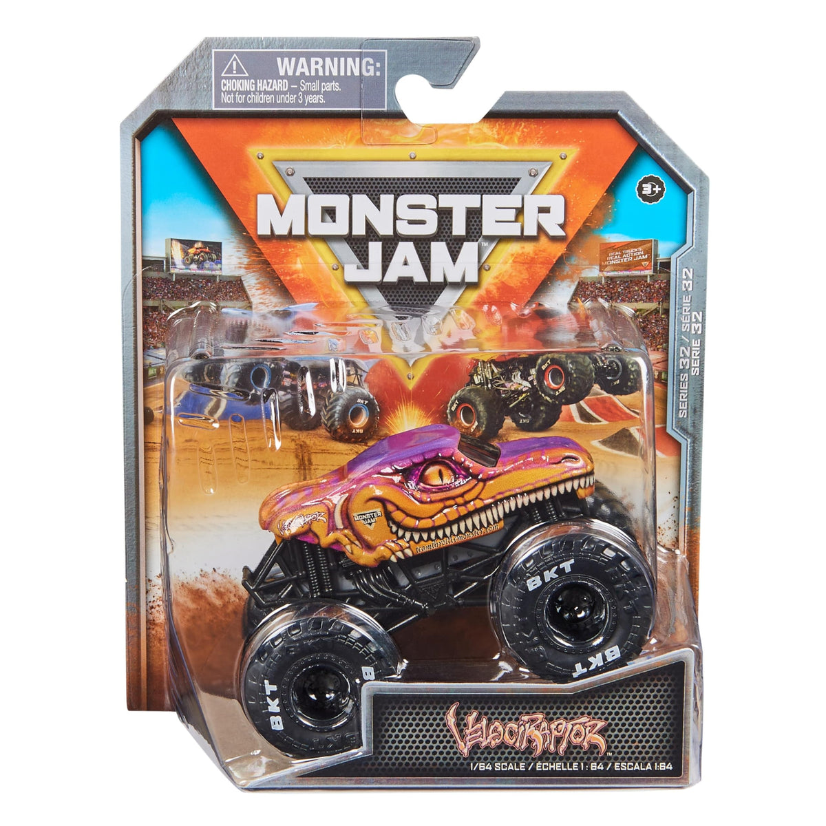 MONSTER JAM 1:64 DIE CAST SINGLE PACK - VELOCIRAPTOR