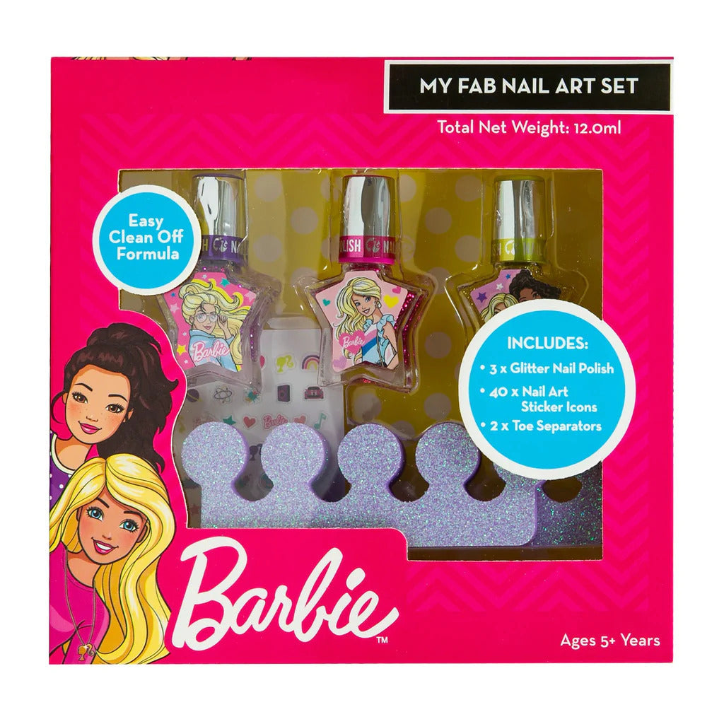 BARBIE - MY FAB NAIL ART SET - Toyworld Frankston