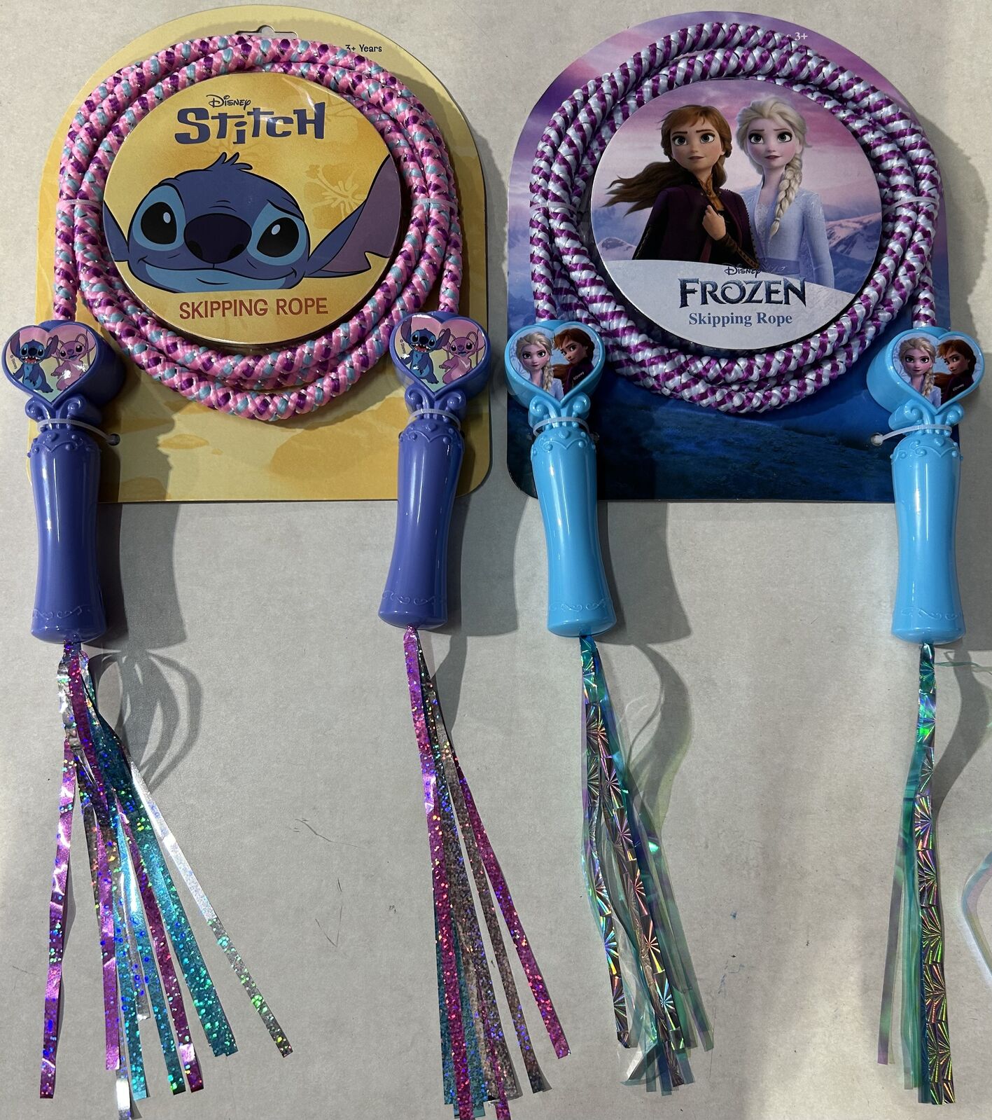 DISNEY DELUX SKIPPING ROPE ASSORTMENT - STITCH / FROZEN - Toyworld Frankston