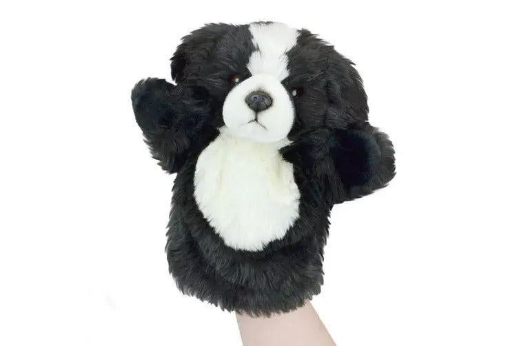 LIL FRIENDS 26CM HAND PUPPET - BORDER COLLIE - Toyworld Frankston