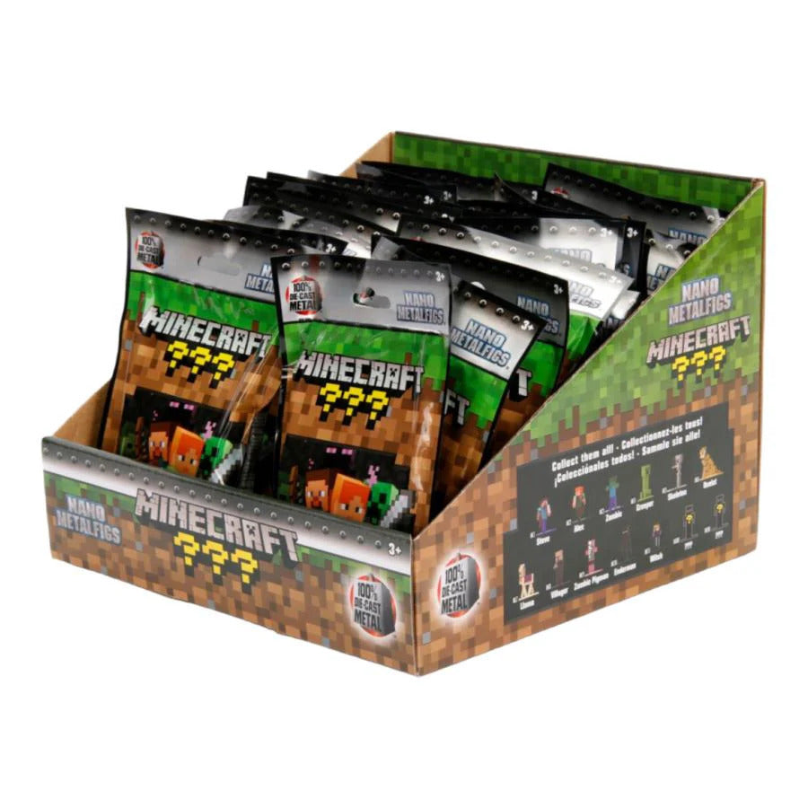 MINECRAFT WAVE 1 NANO METALFIGS DIE-CAST MYSTERY FIGURE BLIND BAG - Toyworld Frankston